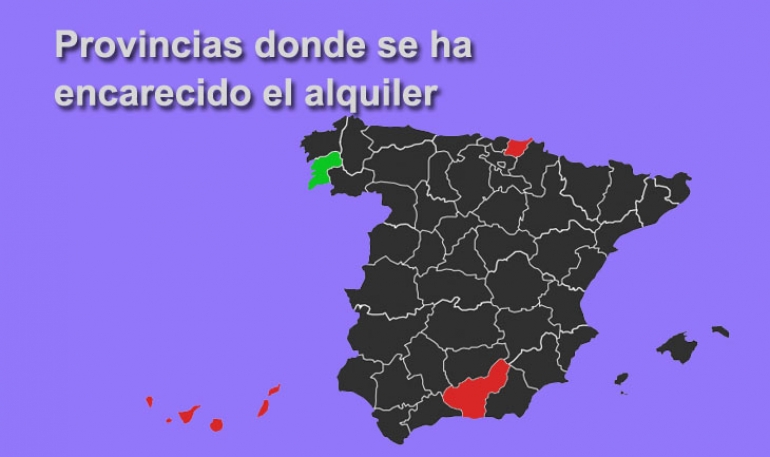 Ciudades de España donde se ha encarecido el alquiler