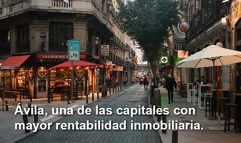 Ávila, una de las capitales con mayor rentabilidad inmobiliaria.